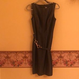 Jean dress with detail belt